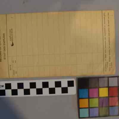 Employee Receipt Card (Rosamond Woollen Company)