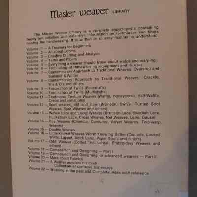 Master Weaver - Contemporary Approach to Traditional Weaves