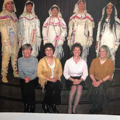 Photo of 9 Individuals at Gwich'n Clothing Project