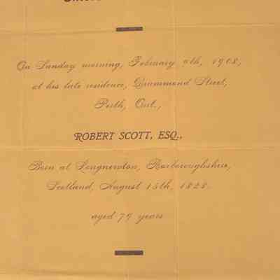 close-up of text on announcement