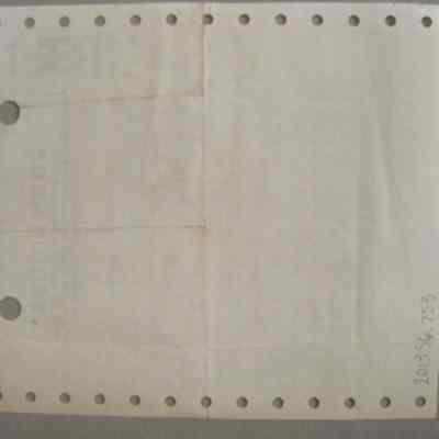 John Lindsay International Harvester receipt for Len Fulton