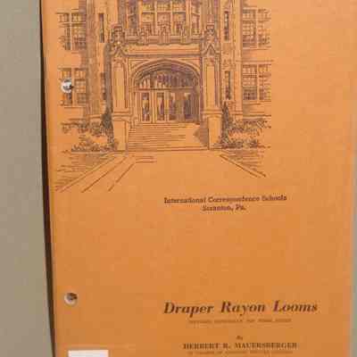 Draper rayon looms: 5610 / By Herbert R. Mauersberger in collarbortion with Harold E. Reed.