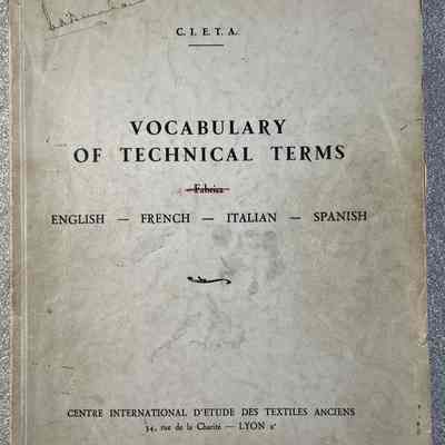 Vocabulary of Technical Terms