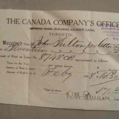 Receipt to John Fulton