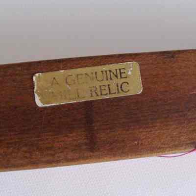 Photograph of sticker on object