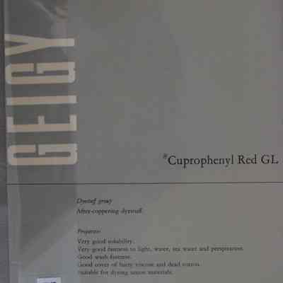 Cuprophenyl Red 2RL.
