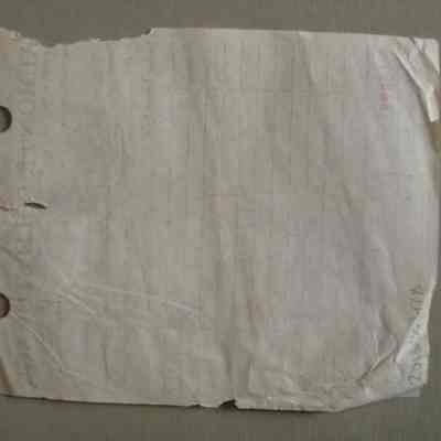 Almonte Cold Storage receipt for Len Fulton