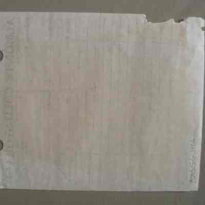 Almonte Cold Storage receipt for Len Fulton