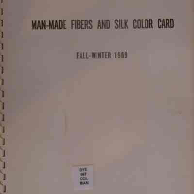 Man-made fibers and silk color card : Fall-winter 1969.