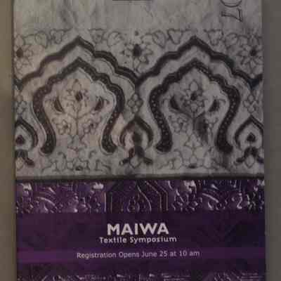 2007 Maiwa Textile Symposium / Design and photography Tim McLaughlin, Copy editing by Judith Hammill.
