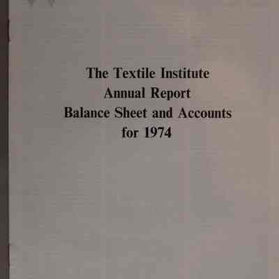 Annual Report : Balance sheets and accounts for 1974.