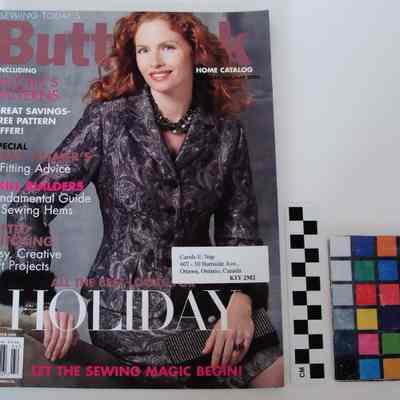 Butterick Winter Holiday 2005 Cover