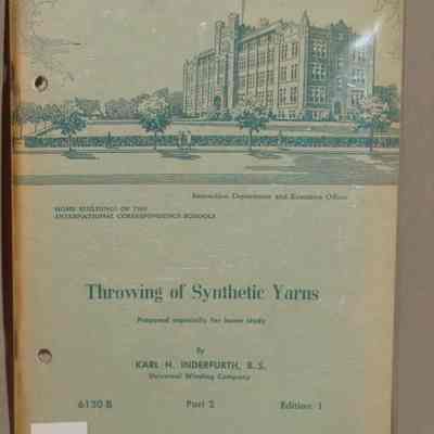 Throwing of synthetic yarns: 6120 B, Part 2 / By Karl H. Inderfurth.