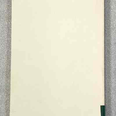 Material Culture Notes Denver Art Museum - Back Cover: Back cover of a book titled "Material Culture Notes Denver Art Museum American Indian Art Department" with yellow sticky note protruding from the top.