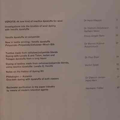 Bayer Farben Revue : Information sheets for all branches of industry using dyestuffs / Managing Editor: Dr. B. Kramer; Editor: Joachim Zahn.
