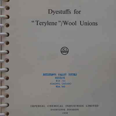 Mode shades on 'tyrlene'/wool unions.