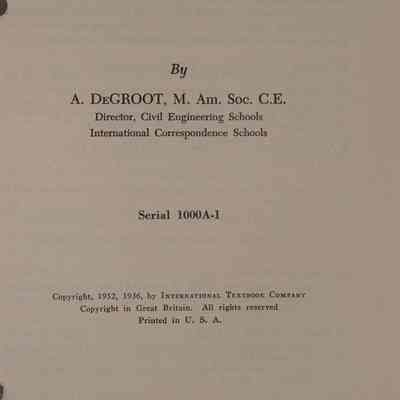 Hydraulics : 1000 A-1, Part 1 / By A. DeGroot.
