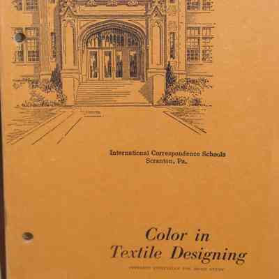 Color in textile designing : 514 B, Part 2 / By I.C.S. Staff.