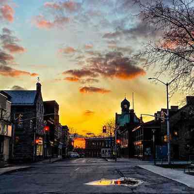 Empty Mill Street During COVID-19