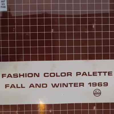 Fashion color palette : Fall and winter 1969.