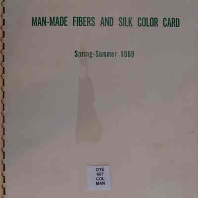 Man-made fibers and silk color card : Spring-Summer 1969.