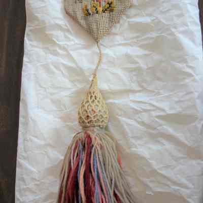 Needlepoint bellpull