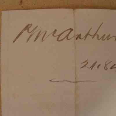 McArthur's signature