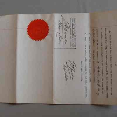 Power of attorney to sell and transfer stock of the Rosamond Woolen Company