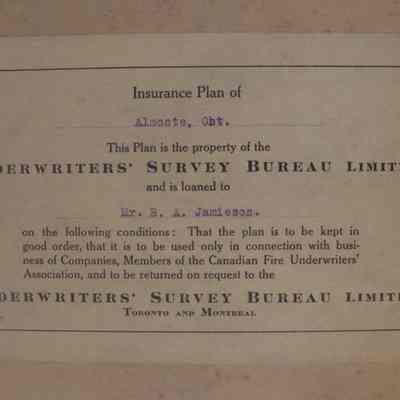 Label inside first cover