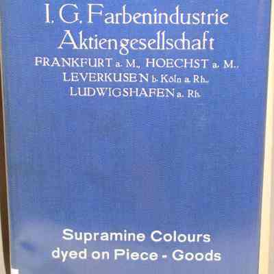 Supramine colours dyes on piece-goods.