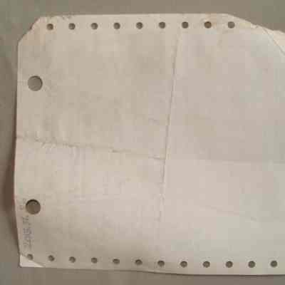 John Lindsay Receipt