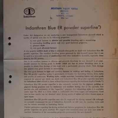 Indanthren blue ER powder superfine*).