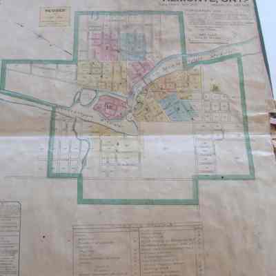 Page one, which includes a complete plan of the town of Almonte