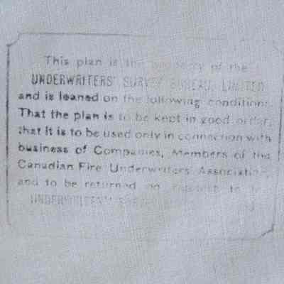 Stamp in between pages stating owner and intent of loan