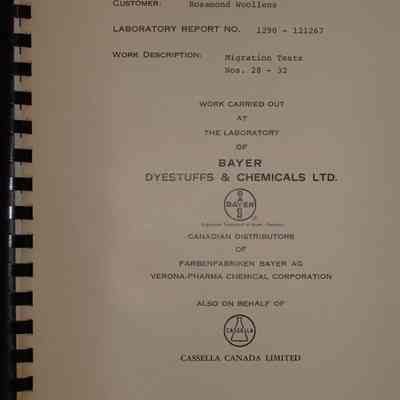 Work carried out at the laboratory of Bayer Dyestuffs & Chemicals Ltd.