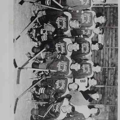 BW photo - hockey teams