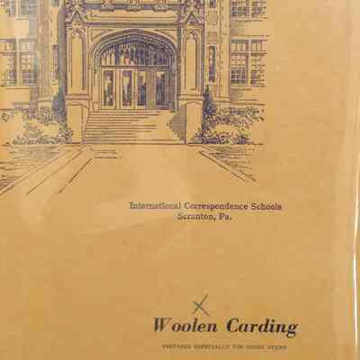 Wool carding part 3 : Instruction paper with examination questions / By I.C.S. Staff.