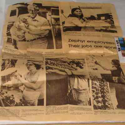 Mill Closure Newspaper Article