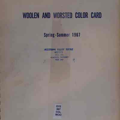 Woolen and worsted color card : Spring-summer 1967.