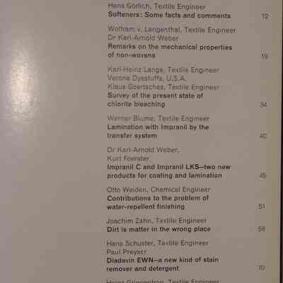Textile finishing: Latest reports from various fields / Managing Editor: Dr. B. Kramer; Editor: Joachim Zahn.
