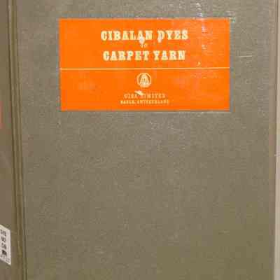 Cibalan dyes on carpet yarn.