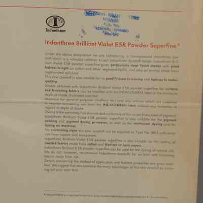 Indanthren brilliant violet E5R powder superfine.