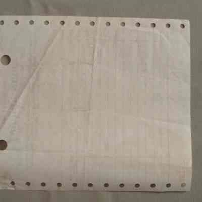 John Lindsay Receipt