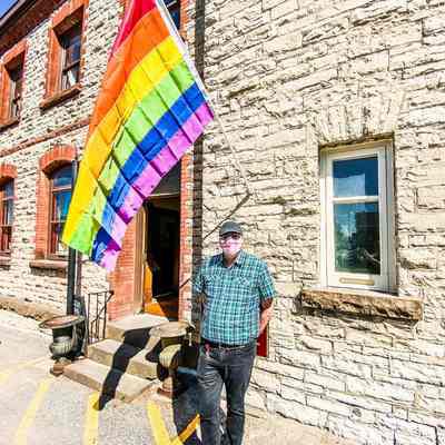 Pride Flag Put Up at MVTM