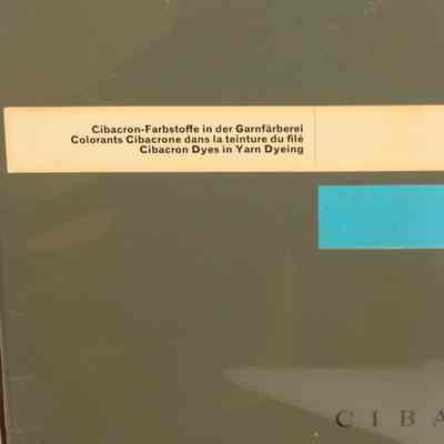 Cibarcron dyes in yarn dyeing.