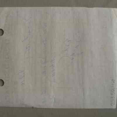Almonte Cold Storage receipt for Len Fulton