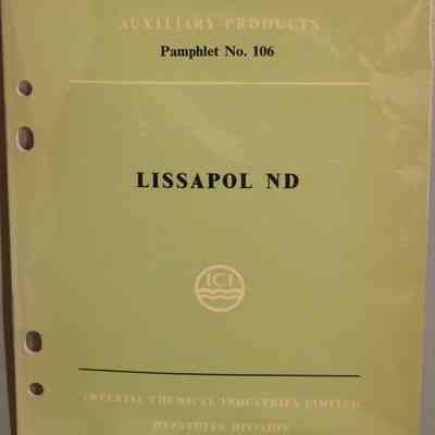 Lissapol ND. Pamphlet, No. 106.