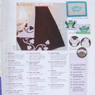 Quilt It For Kids Index