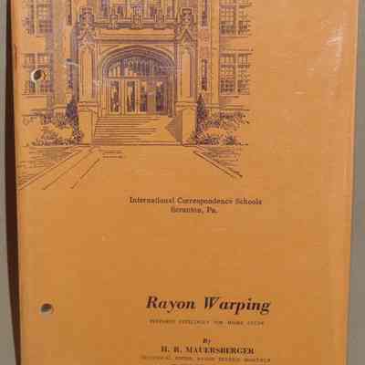Rayon warping: 5575 / By H.R. Mauersberger in collaboration with Harold E. Reed.