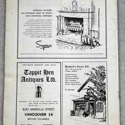 Canadian Antiques Collector - Back Cover